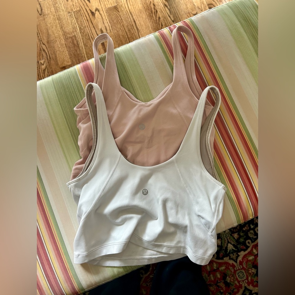 Lululemon | Align Tank Bundle | Pink (4) & White (6) - Picture 2 of 4